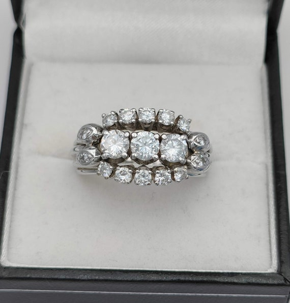 Rare vintage Carl Bucherer Diamond 18K gold ring