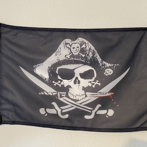 12" x 18" Deadman Chest Pirate Flag Tricorner Ship Banner Jolly Roger Dead26