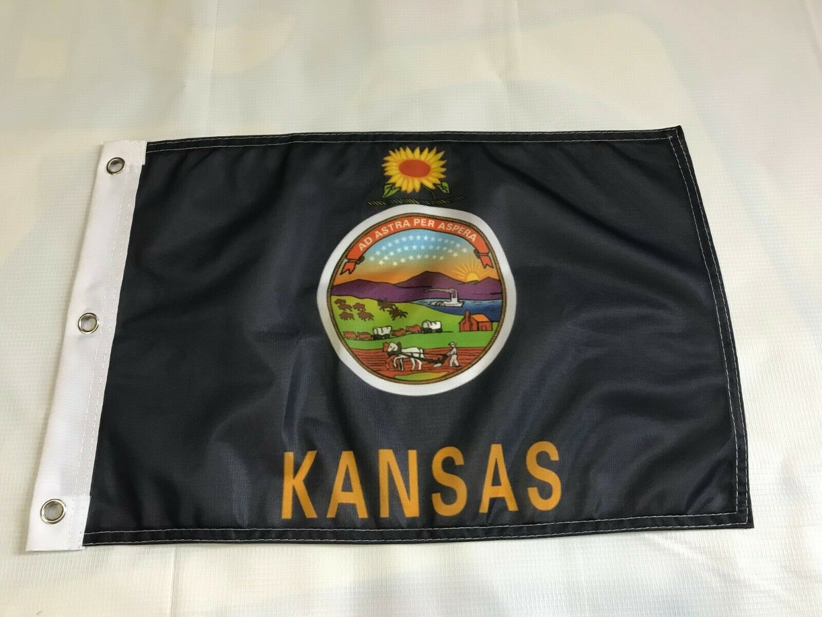 Kansas State Flag Nylon Outdoor Made in USA Kansas State Flag Nylon Outdoor Made in USA