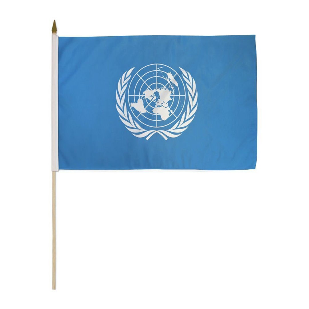 AES 12x18 Stick Flag United Nations Member Set Flags International 193 UN Countries