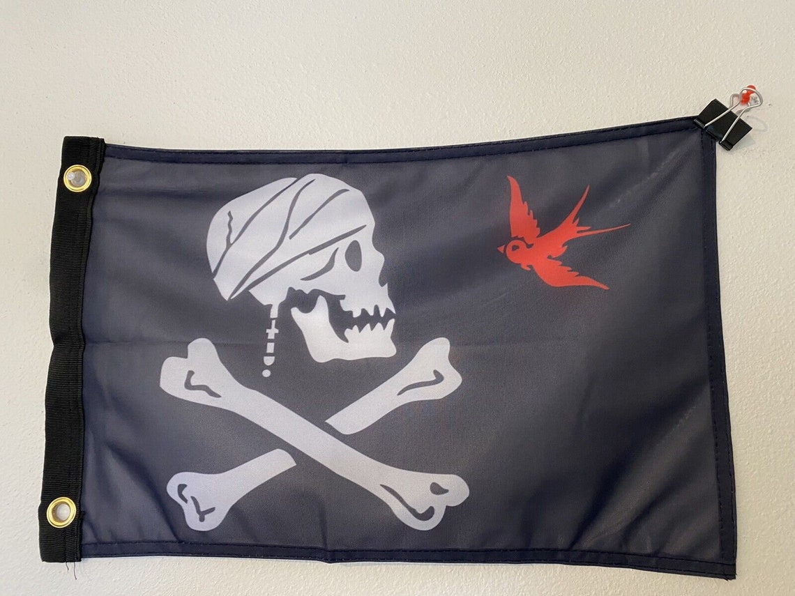 12x18 12"x18" Jolly Roger Pirate Bandiera Arrendersi Barca Giardino21 - Foto 8