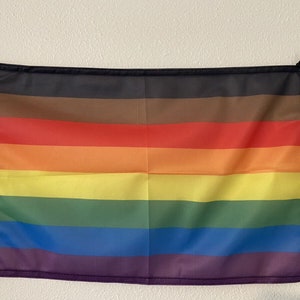 Philly Rainbow Pride Flag 12&quot; x 18&quot;  Pride Flag LGBT