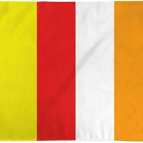 Buddhist flag 3x5 ft super 100D polyester