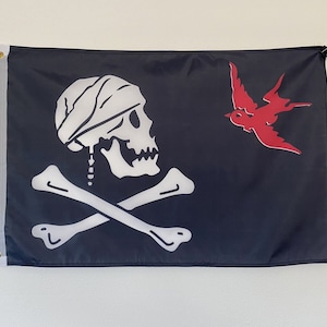 2&#39; x 3&#39; Jolly Roger Pirate Jack Sparrow100D Polyester Boat Car Flag