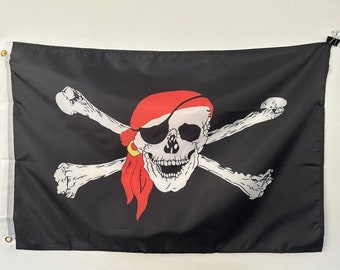 2 x 3 Foot, 2' x 3' Jolly Roger Pirate Surrender Flag Boat Car Garden 2