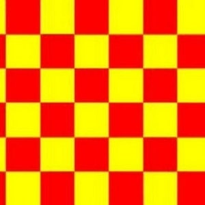 Bandera a cuadros rojos y amarillos de 3 x 5 pies, 3' x 5' Bandera de poliéster 100D