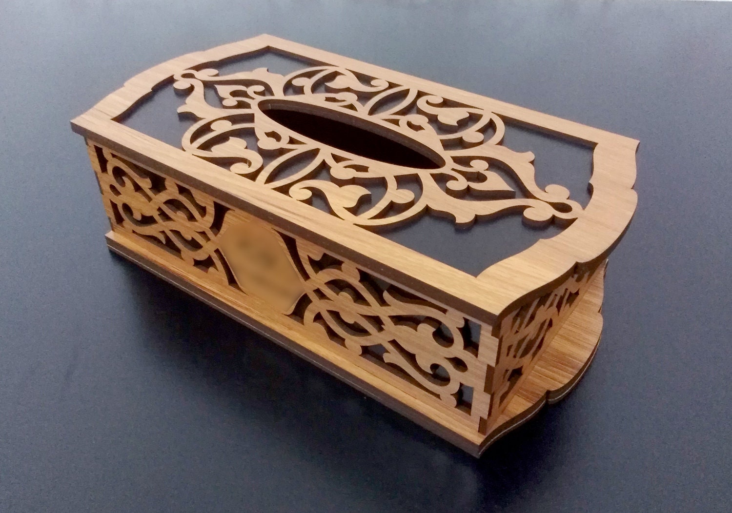 File of Tissue Box for laser cut 2 box designs cdr dxf Etsy