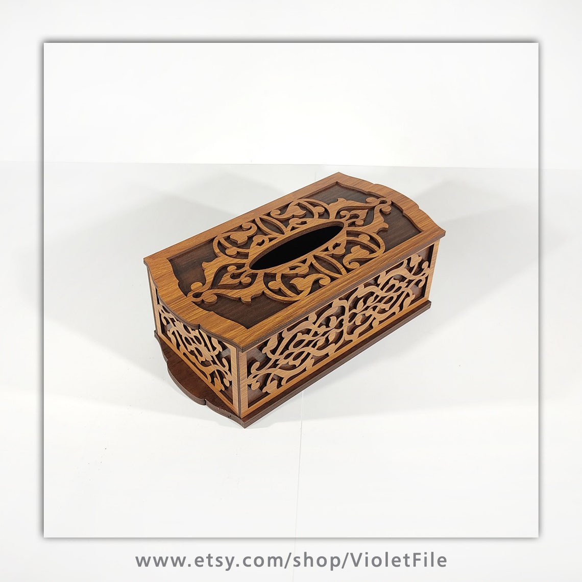 File of Tissue Box for laser cut cdr dxf pdf svg formats Etsy