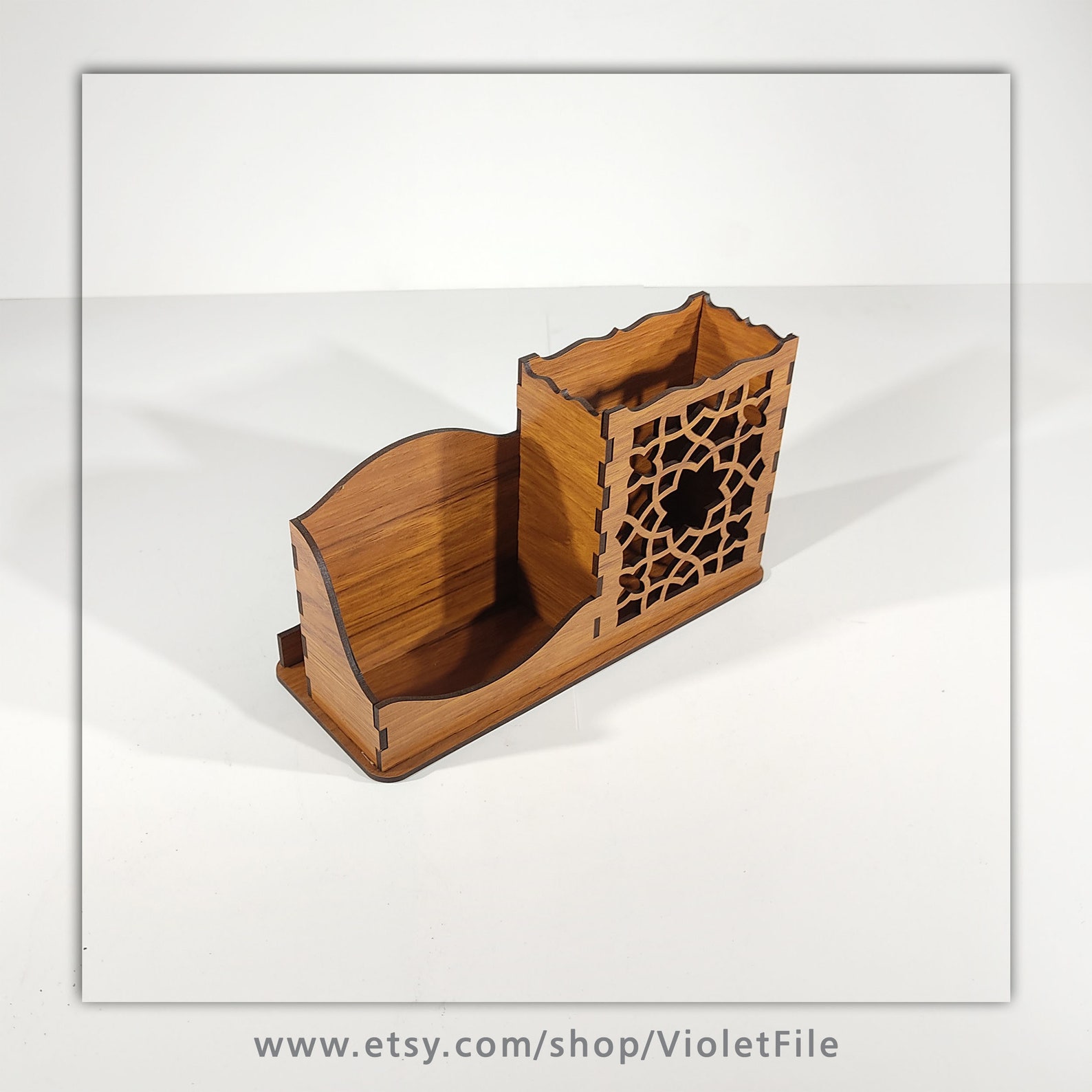 Pen holder laser cut business cards and note laser cutting Etsy