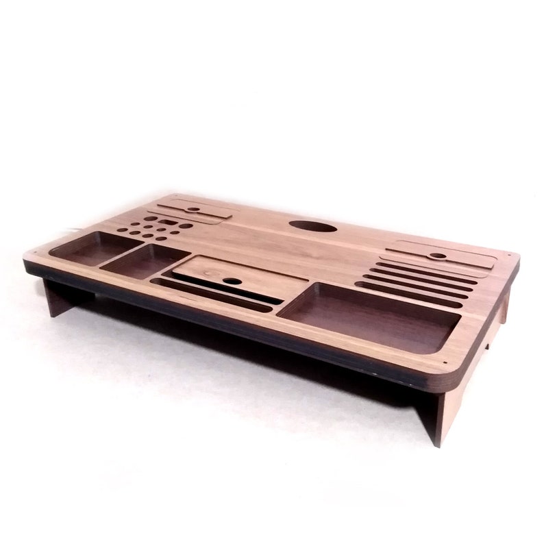 Monitor stand wood laser cut file monitor riser wood wooden Etsy