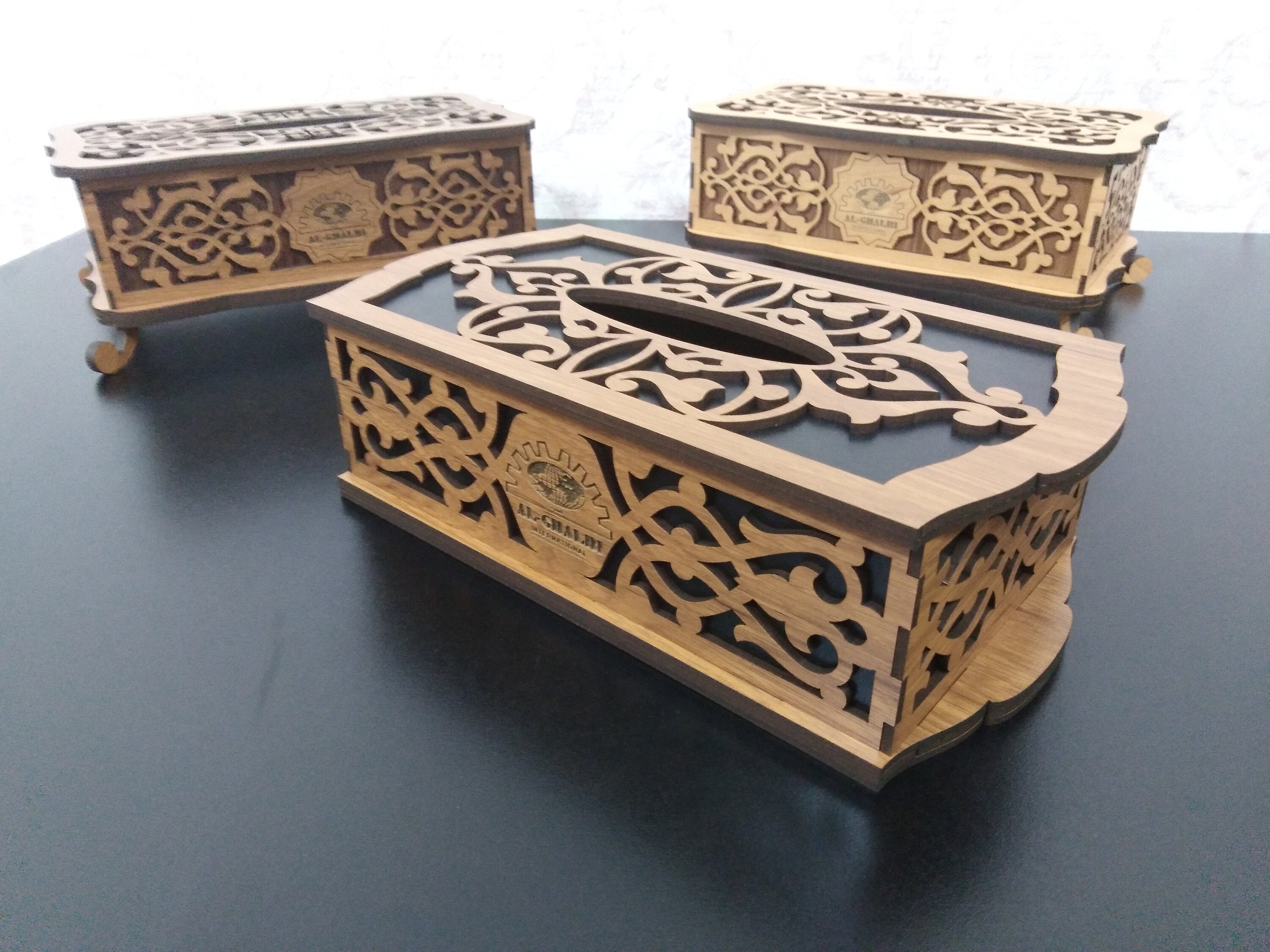 File of Tissue Box for laser cut 2 box designs cdr dxf Etsy