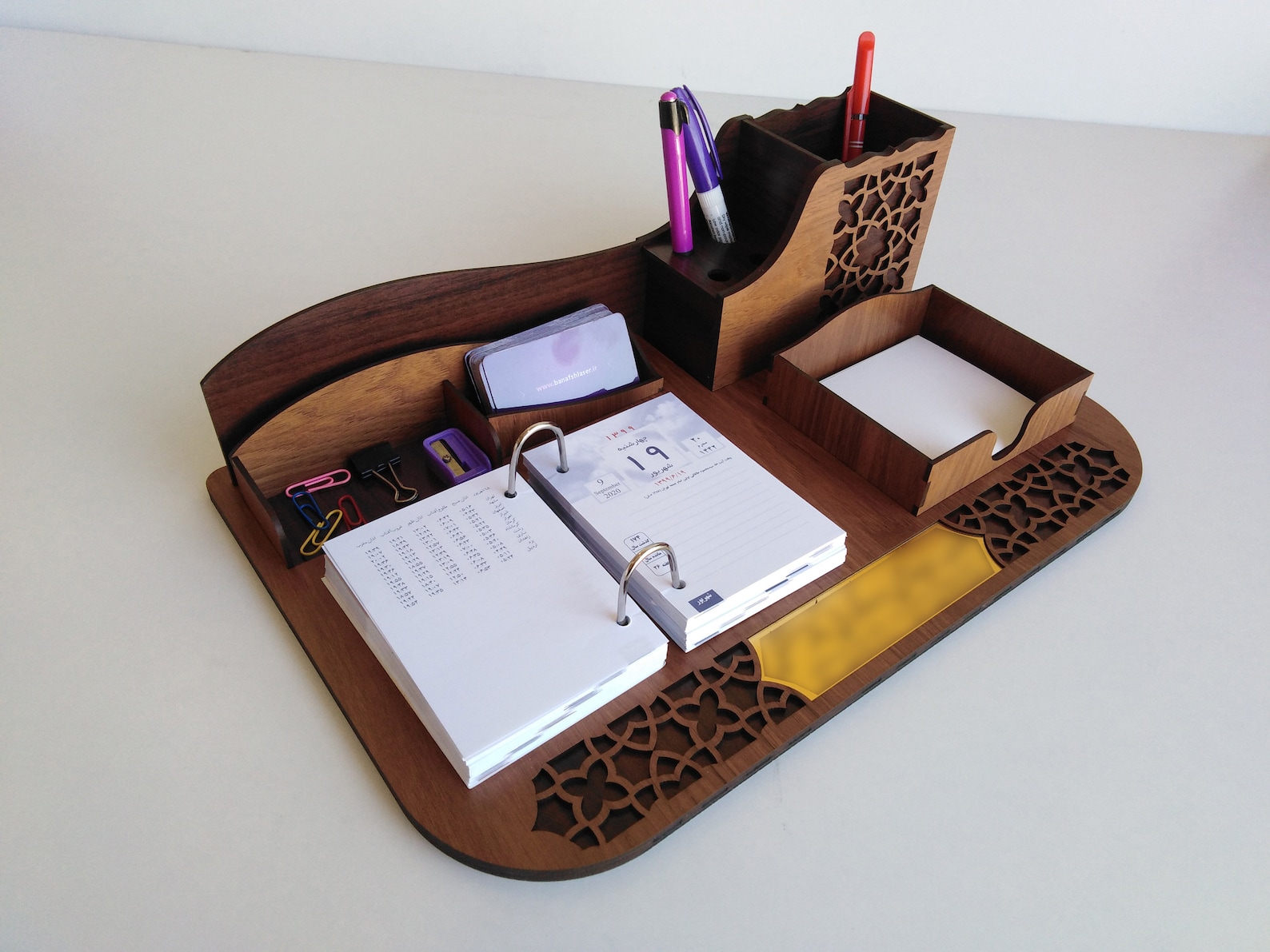 Office Desk Organizer File for Laser Cutting Cdr Svg Pdf Etsy