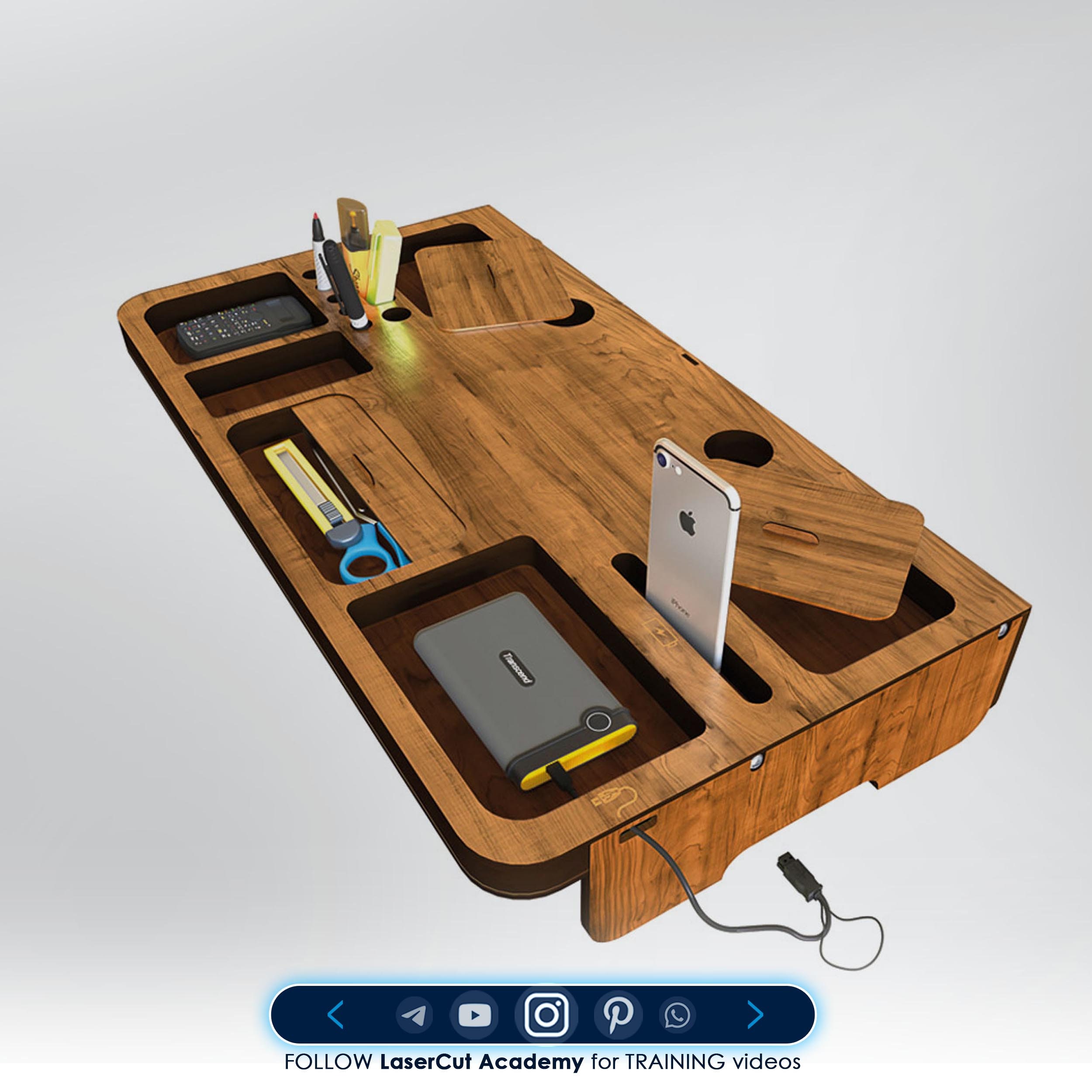 Monitor Stand Wood Laser Cut Filedxf Cdr Pdf Svg Etsy