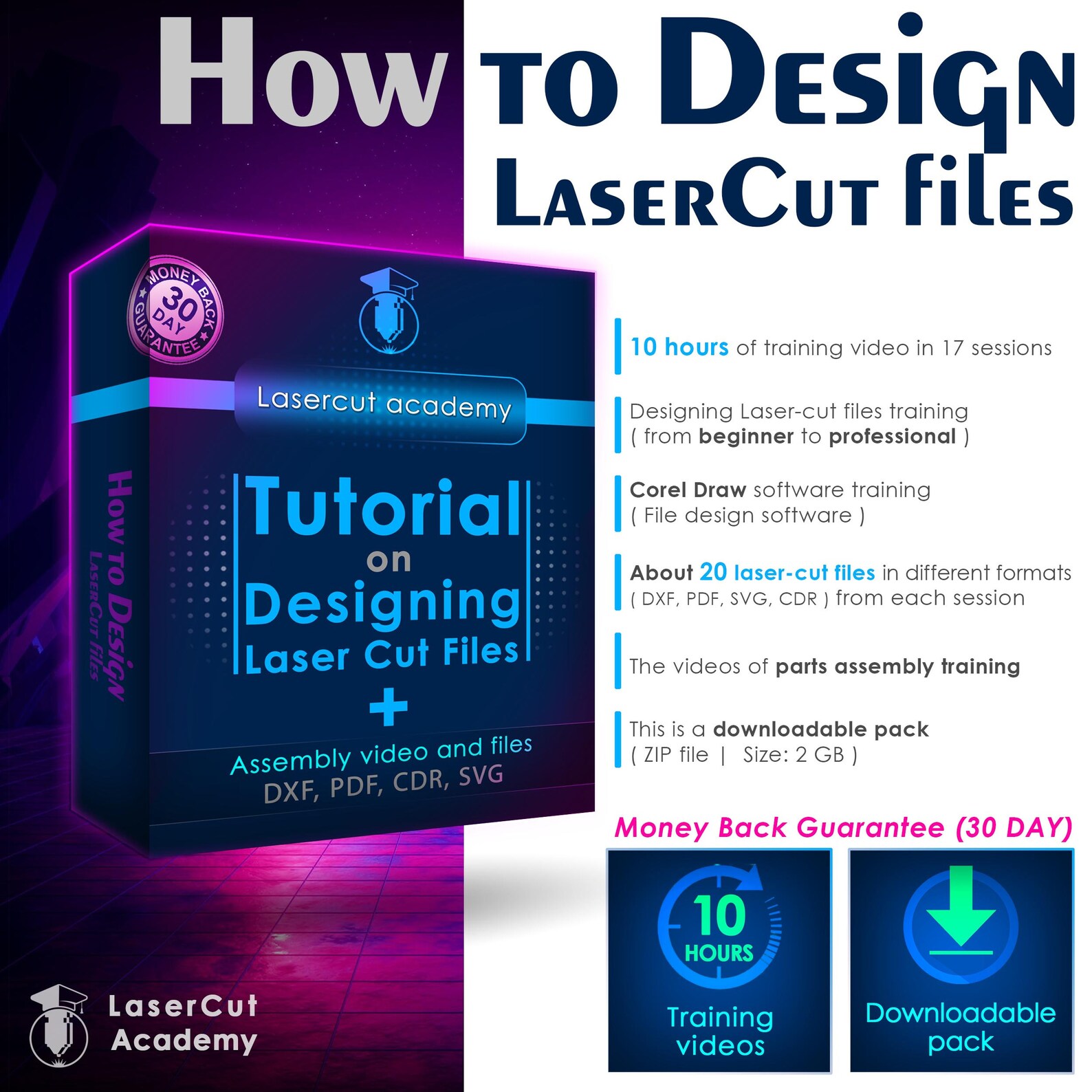 Buy 20 Lasercut Files A Tutorial on Designing Laser-cut Files DXF, SVG ...