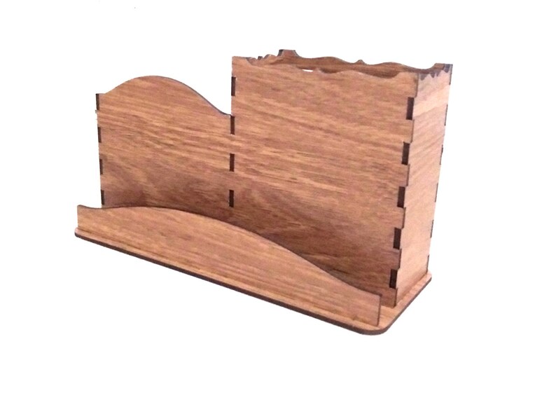 Pen holder laser cut business cards and note laser cutting Etsy