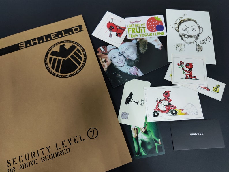 Deadpool File S.H.I.E.L.D. Secret Files Deadpool Cosplay Paper Props Movie Props image 7