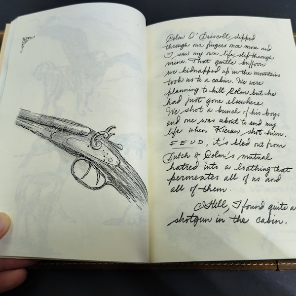 Réplique d'accessoires de jeu vidéo cosplay rdr2 d'Arthur Morgan Journal