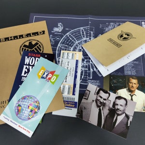 Howard Stark Notebook Top Secret Files Iron Man Arc Reactor Blurprint Iron Man 2 Paper Props Movie Props