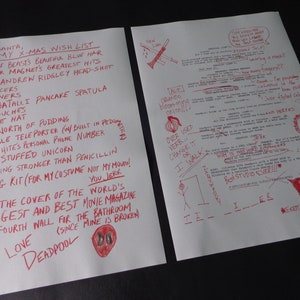 Deadpool File S.H.I.E.L.D. Secret Files Deadpool Cosplay Paper Props Movie Props image 3