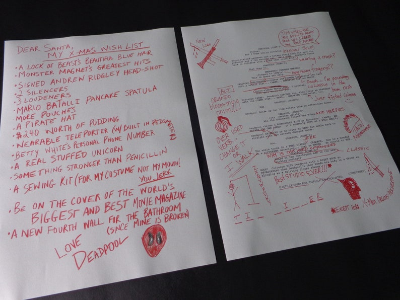 Deadpool File S.H.I.E.L.D. Secret Files Deadpool Cosplay Paper Props Movie Props image 3