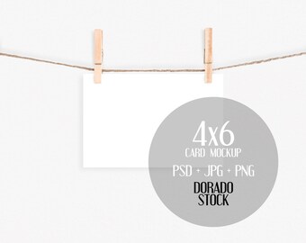 Download 4x6 Card Mockup Etsy