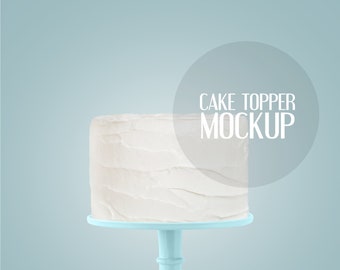 Cake topper mockup