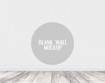 Minimalist blank wall mockup. Room blank wall mockup