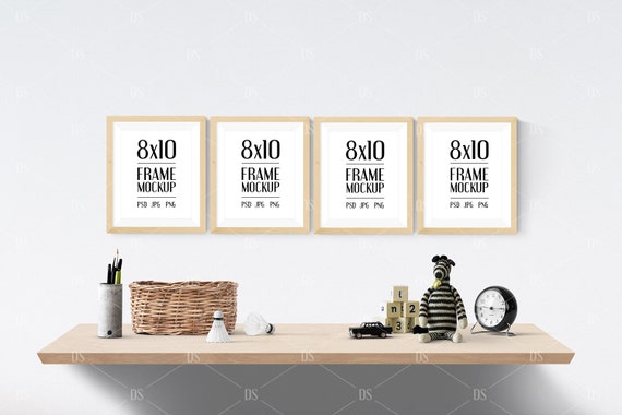 4 Frames Wall Gallery Mockup 8x10 Frames Mockup 4 Frames Wall Gallery Mockup 8x10 Frames Mockup