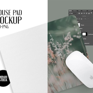Isolated MousePad Mockup / Fully editable / PSD + PNG files included