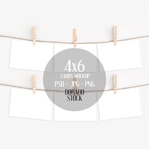 Maqueta de juego de cartas 4x6 con pinzas para la ropa