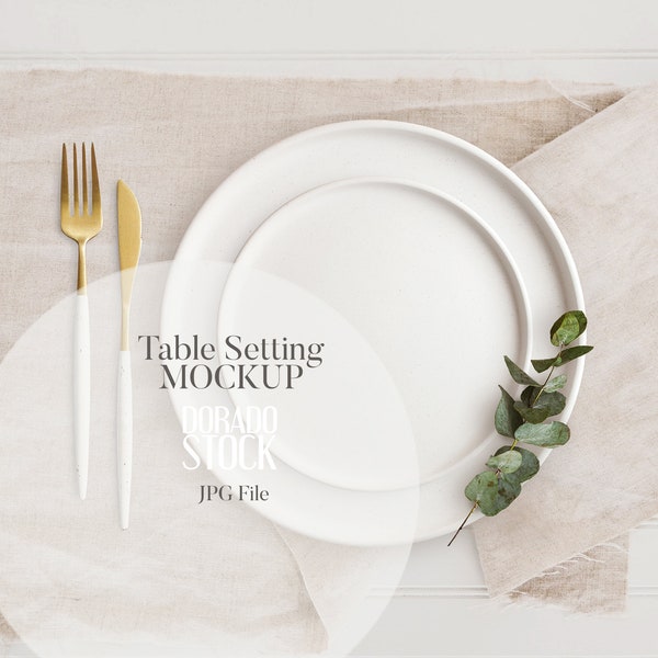 Table setting mockup / JPG file