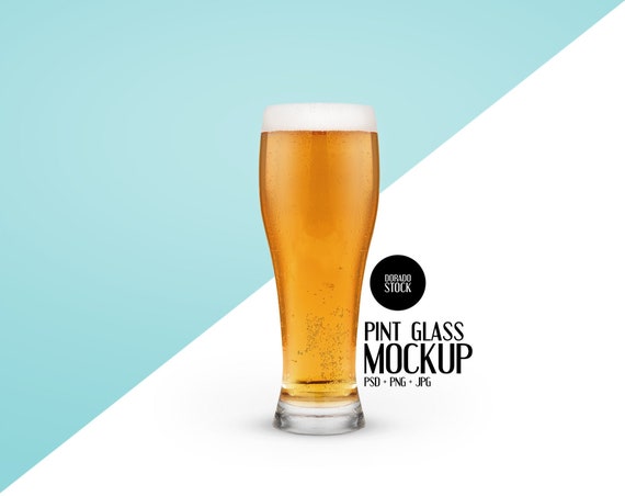 Download Pint Glass Mockup Psd Png Jpg Files Included Etsy