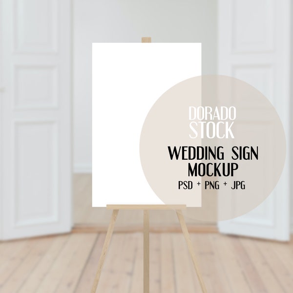 Wedding sign mockup 16x24 or same ratio / PSD+JPG+PNG included