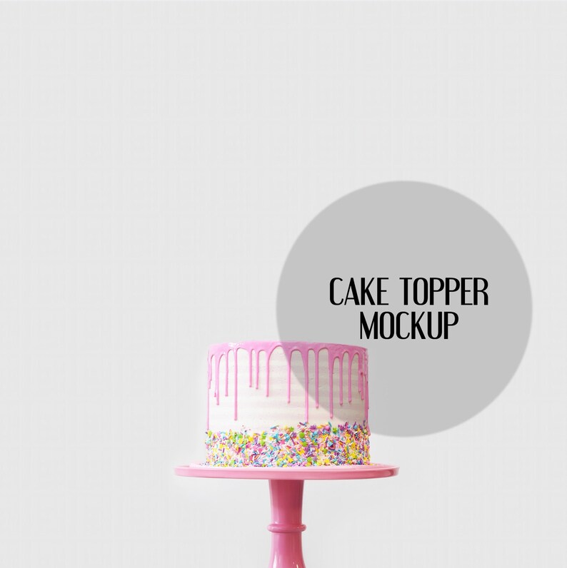 Download Cake topper mockup | Etsy