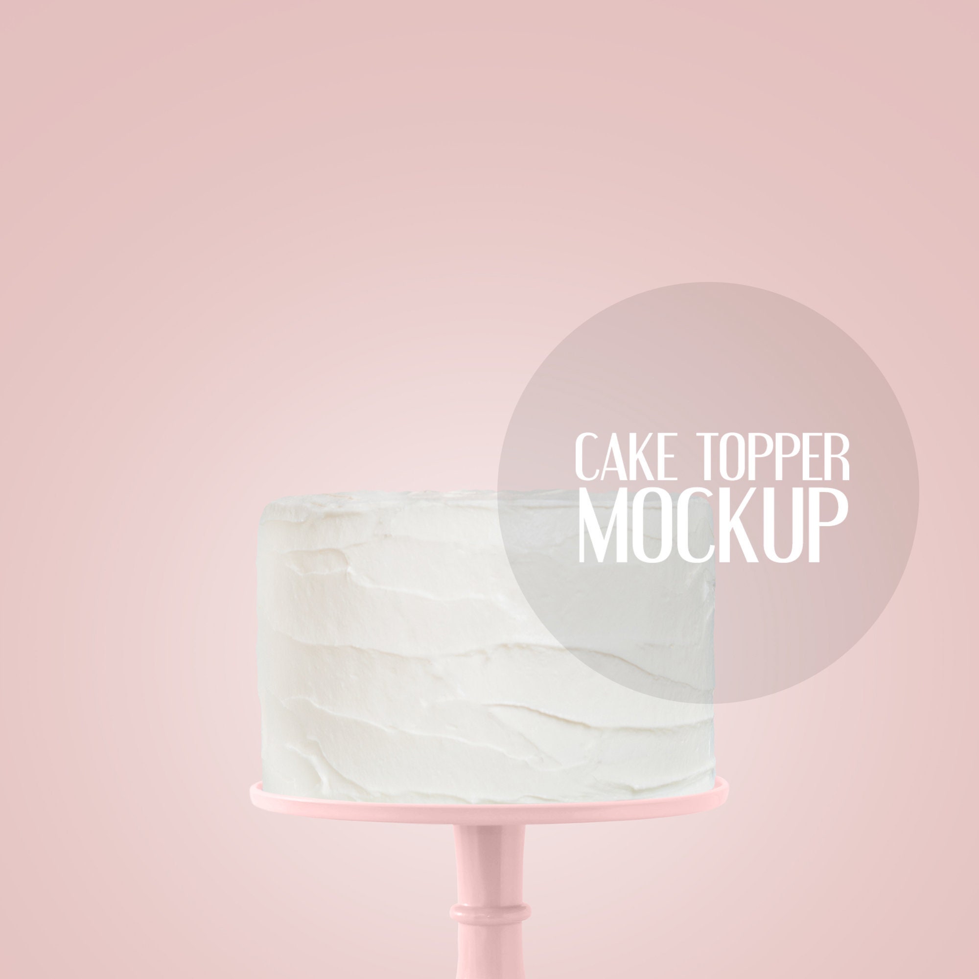 Download Cake topper mockup | Etsy