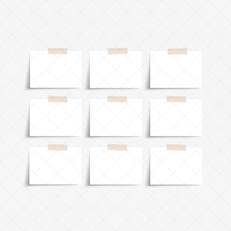 Download 5x7 prints set mockup with washi tape | Etsy