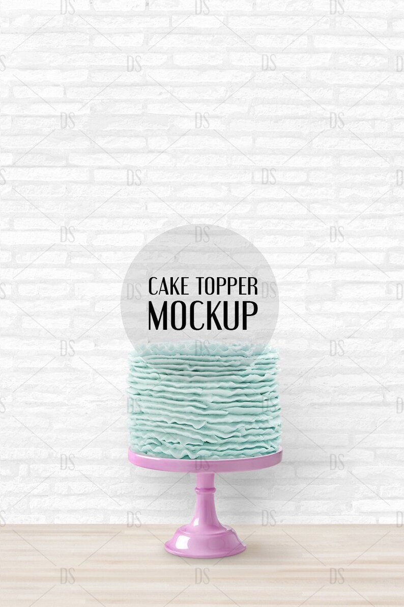 Download Cake topper mockup / minimalist cake topper mockup / party | Etsy
