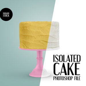 Mockup isolato di cake topper. File Photoshop