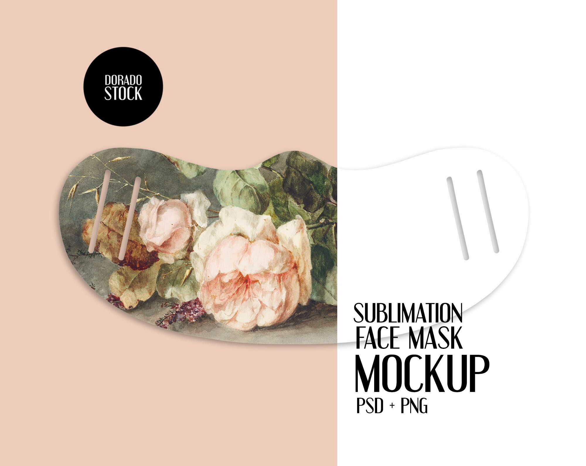 Download Sublimation Face Mask Mockup Psd Png Files Included Etsy