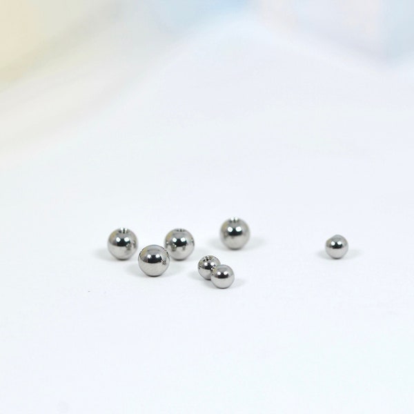 Internally Threaded Replacement Ball Backings Ball Back Earrings Ball Backing Piercing 16g