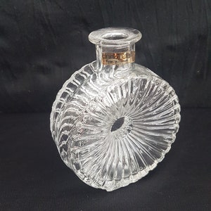 HELENA TYNELL 1/4 Transparente 1394 "Sun Bottle" "Aurinkopullo" com - Vidro de arte MCM colecionável vintage finlandês de Riihimäen Lasi, Finlândia