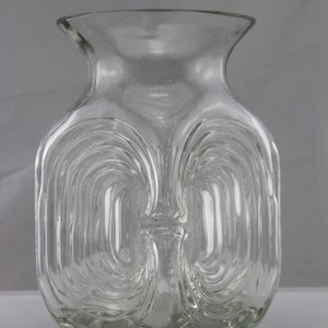 Vaso de vidro TAMARA ALADIN 1733 "Amuletti" "Amulet" - Design de vidro MCM vintage finlandês de Riihimäen Lasi, Finlândia