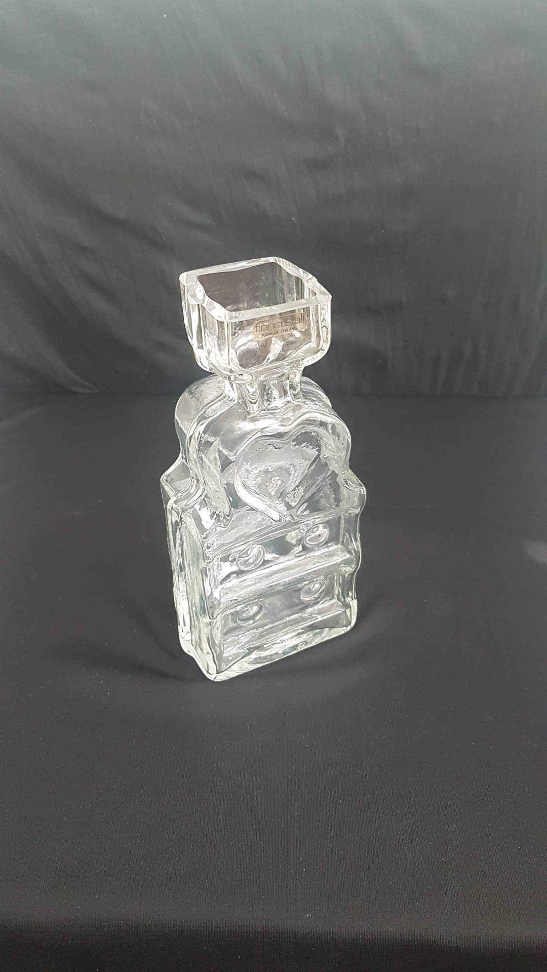 HELENA TYNELL 1306 Piironki Bureau Clear Vase Bottle - Finnish