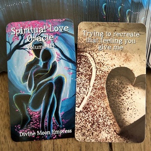 Baraja del Oráculo del Amor Espiritual Vol. III: 110 cartas de relación basadas en la acción / Mensajes de amor brillantes del tamaño de un tarot para llamas gemelas y almas gemelas