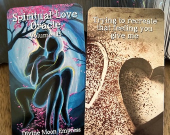 Spiritual Love Oracle Deck Vol III – 110 Action-Based Relationship Cards | Glossy Tarot-Sized Love Messages for Twin Flames & Soulmates