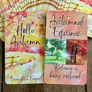 Hello Autumn Oracle Deck | 50-Card Seasonal & Holiday Divination Deck for Love and Life