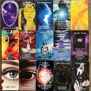 Spirituelles Liebe Orakel Deck | 110 Tarot-Hochglanzkarten für die Führung durch die göttliche Liebe, Zwillingsflamme, Seelenpartner, spirituelles Erwachen, Schattenarbeit Bild 3