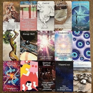 Spirituelles Liebe Orakel Deck | 110 Tarot-Hochglanzkarten für die Führung durch die göttliche Liebe, Zwillingsflamme, Seelenpartner, spirituelles Erwachen, Schattenarbeit Bild 5