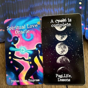 Spirituelles Liebe Orakel Deck | 110 Tarot-Hochglanzkarten für die Führung durch die göttliche Liebe, Zwillingsflamme, Seelenpartner, spirituelles Erwachen, Schattenarbeit