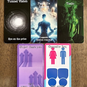 Spirituelles Liebe Orakel Deck | 110 Tarot-Hochglanzkarten für die Führung durch die göttliche Liebe, Zwillingsflamme, Seelenpartner, spirituelles Erwachen, Schattenarbeit Bild 9